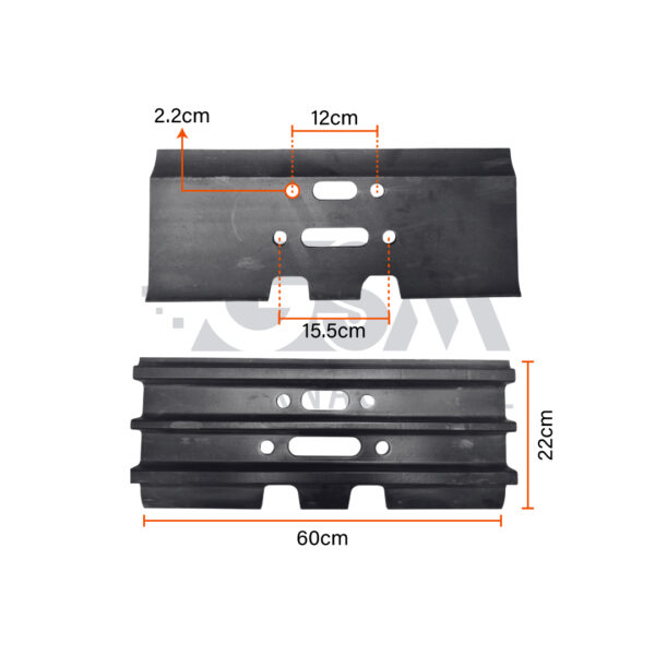 Zapata CAT 315 320 322 – 60x10 – 20MM – 4H - Imagen 3