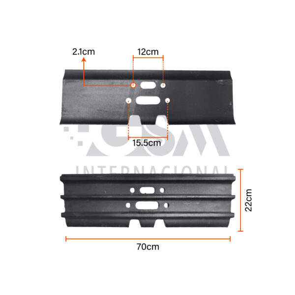 Zapata CAT 315 320 – 70x10 – 20mm – 4H - Imagen 3