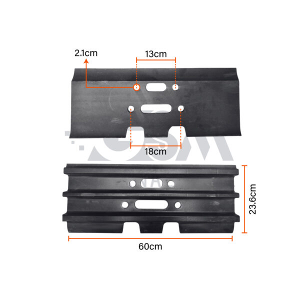 Zapata CAT 325C 325B – 60x10 – 20MM – 4H - Imagen 3