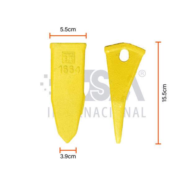 Diente ETESA para máquina Case 580 / John Deere – 23-ST - Imagen 2