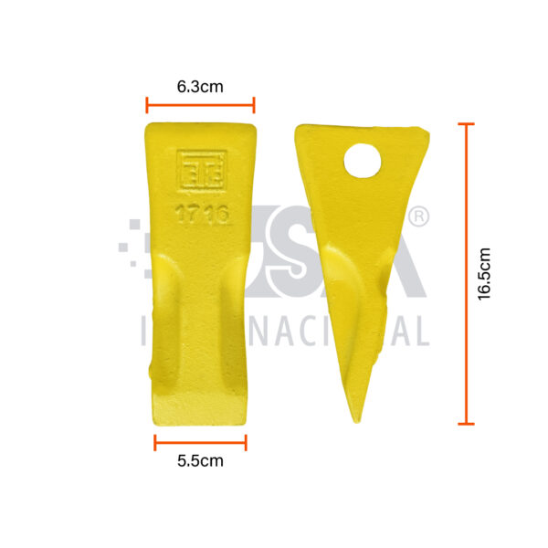 Diente ETESA Talla 22 – Línea Amarilla – 1U-3222 - Imagen 3
