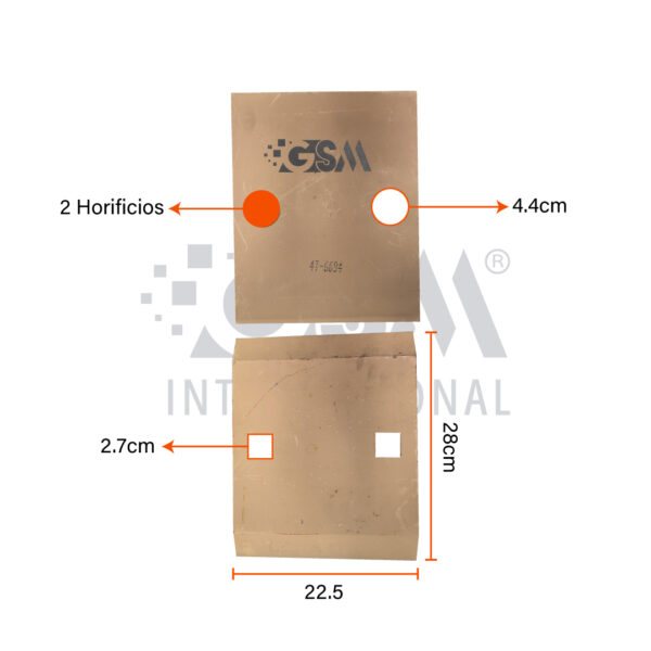 Cuchilla Carga de Segmento - 28 L X 2,7 CM A X 2,5 CM GROSOR- 2H - 1"T - Imagen 2