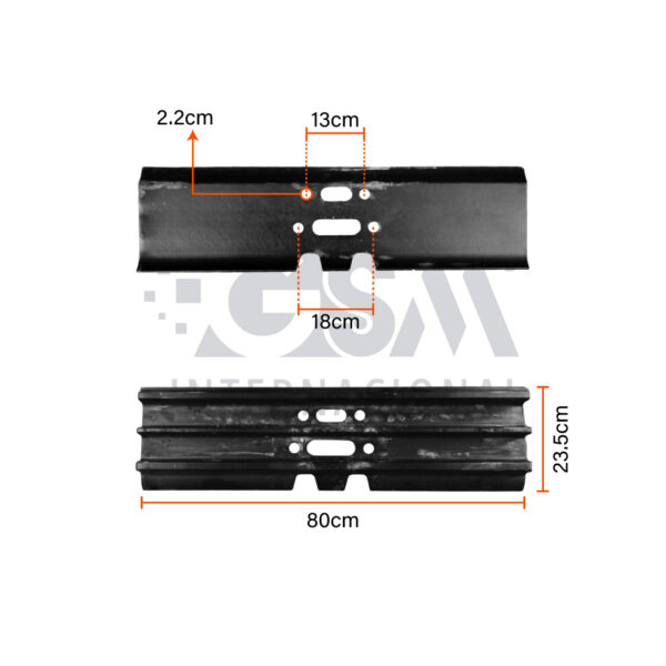 Zapata CAT 325C 325B – 80x13 – 20MM - Imagen 3
