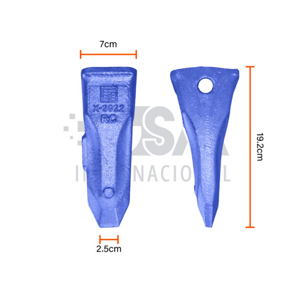 Diente ETESA Talla 22 Rock Chisel X3022-RC XTREM – 6Y-3222-RC - Imagen 3