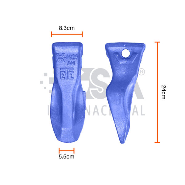 Diente ETESA Talla 25 – Abrasión Cargador X-3025-AH XTREM – 9N4253 - Imagen 4