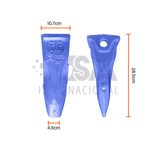 Diente ETESA Talla 35 Rock Chisel X-3035-RC XTREM – 1U-3352-RC - Imagen 2