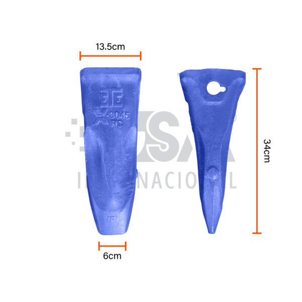 Diente ETESA Talla 45 Rock Chisel X3045-RC XTREM – 1U-3454-RC - Imagen 2